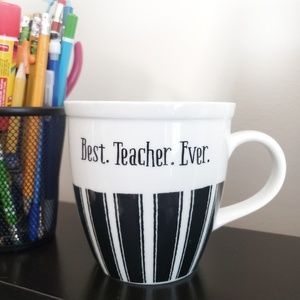 Best Teacher Ever 18oz porcelain coffee tea mug